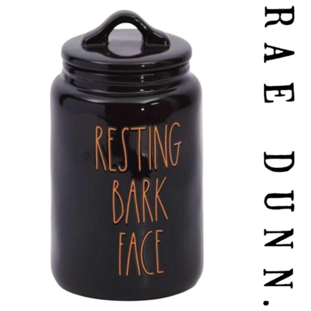 Rae Dunn Resting Bark Face Canister